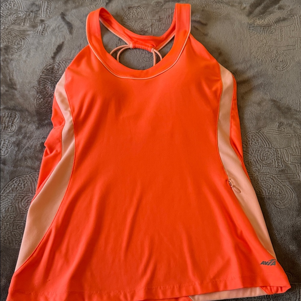 Avia Vibrant Orange and Pink Tank Top